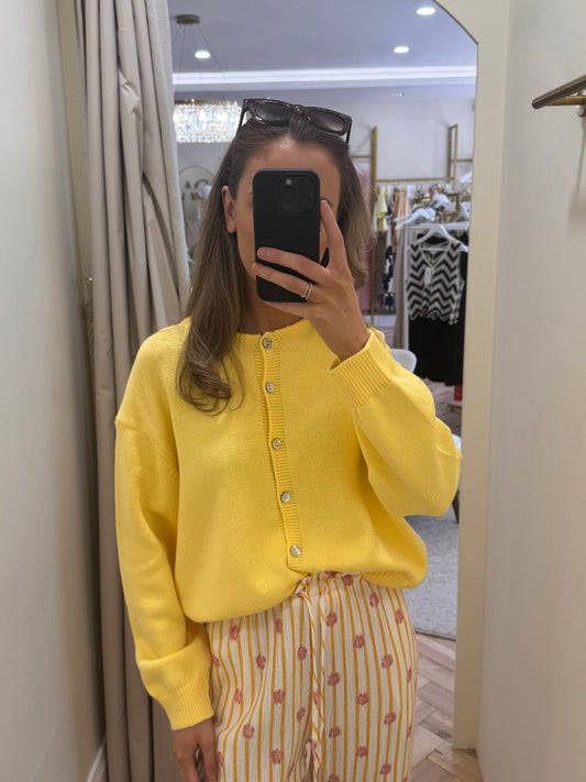 Zoe cardigan in yellow