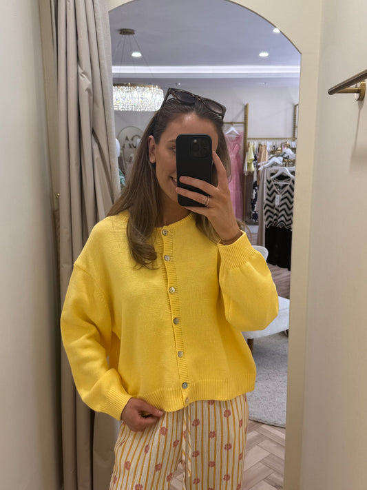 Zoe cardigan in yellow