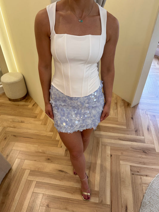 White Corset Top