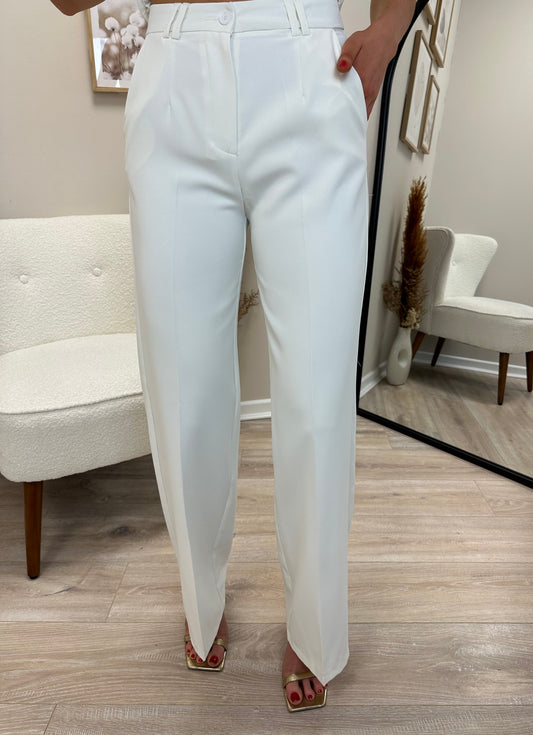Layla Trousers in Off White