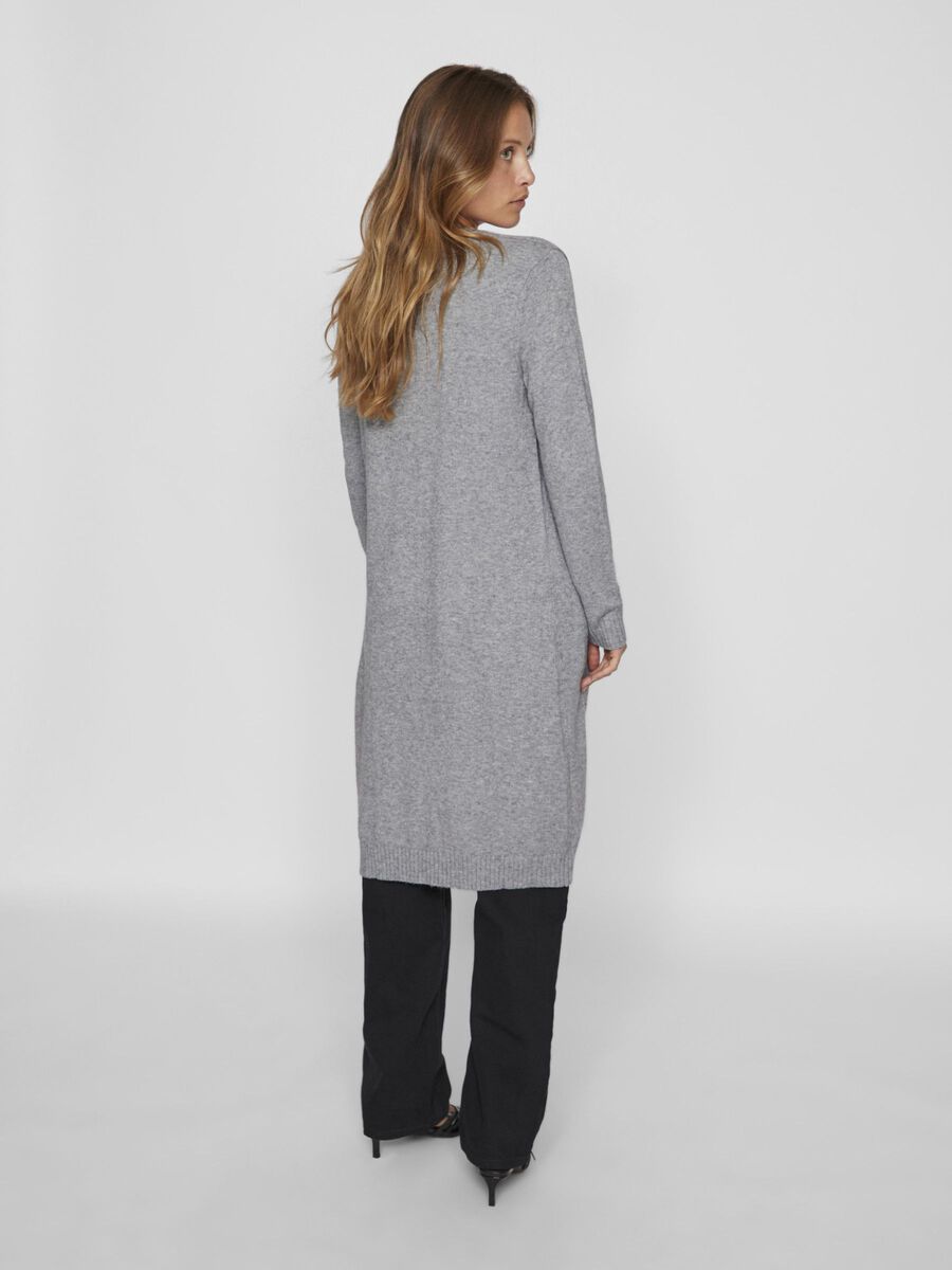Viril long cardigan in grey
