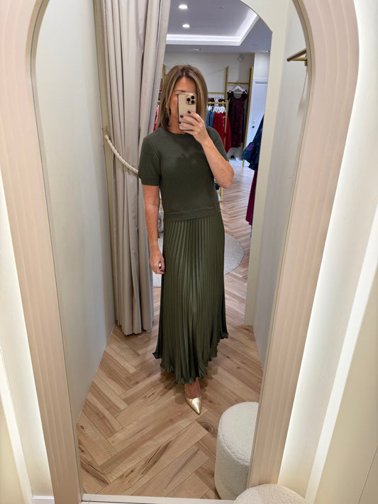 Julia Dress in Khaki