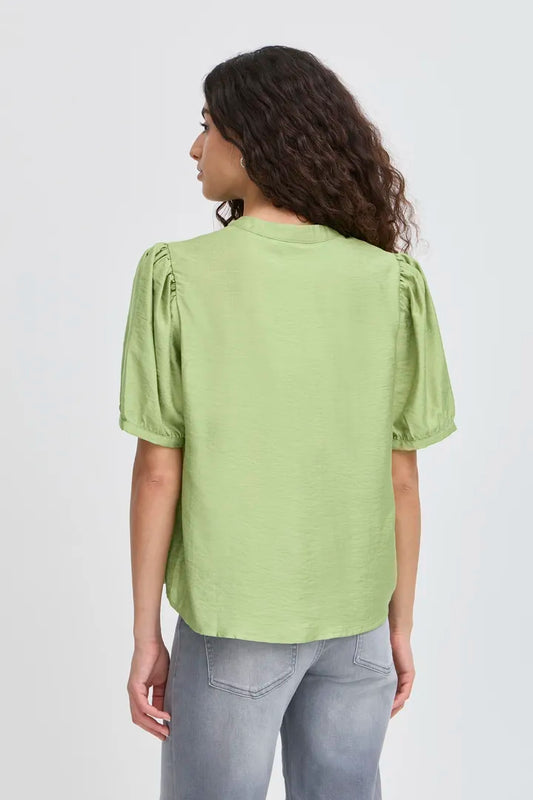 ICHI wilma blouse in green
