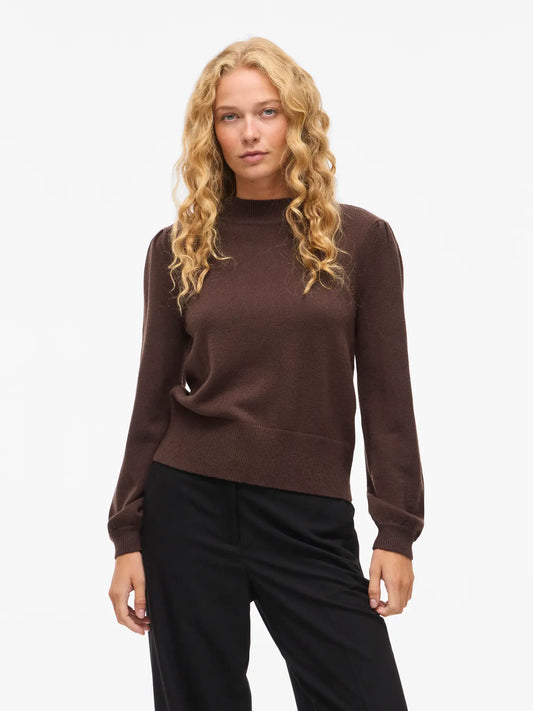 Viril brown knit jumper
