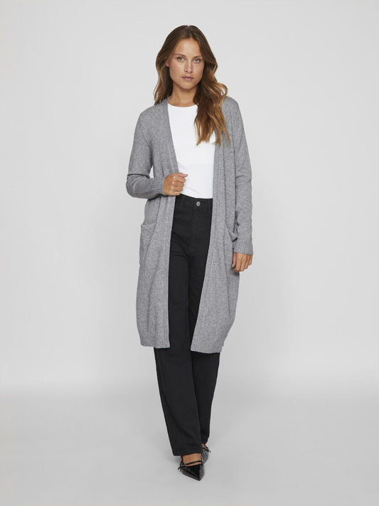 Viril long cardigan in grey