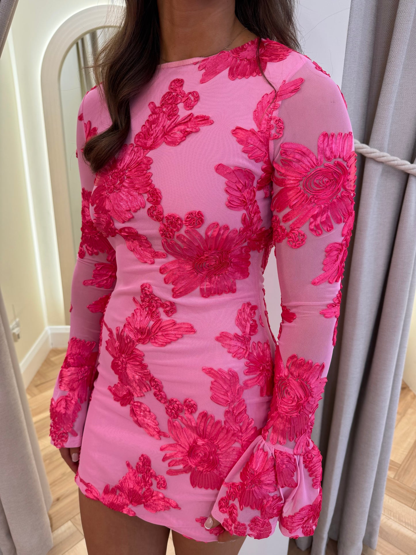 Kim pink mini dress
