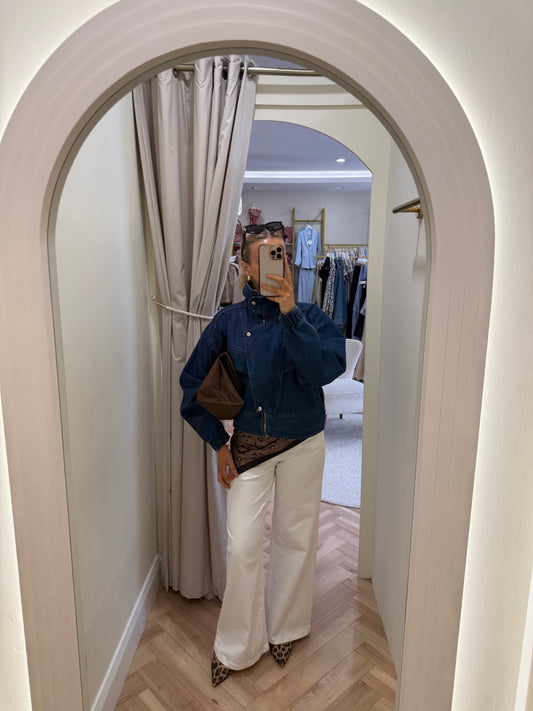 Ihziggy Wide Jeans in White