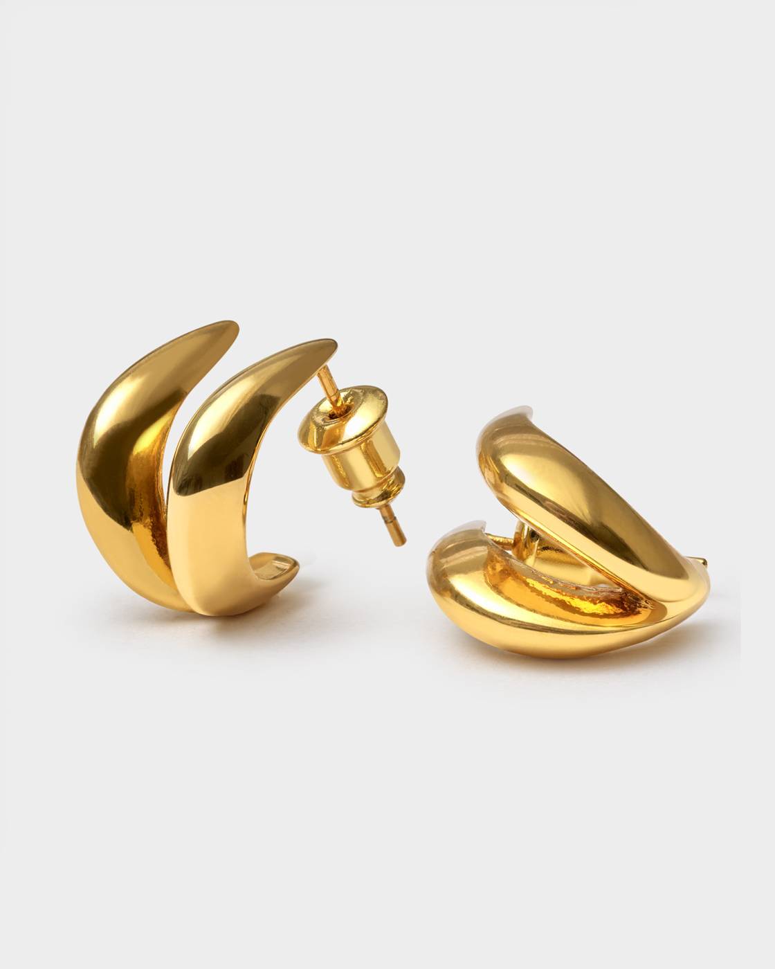 Aurielle Waterproof Gold Hoop Earrings