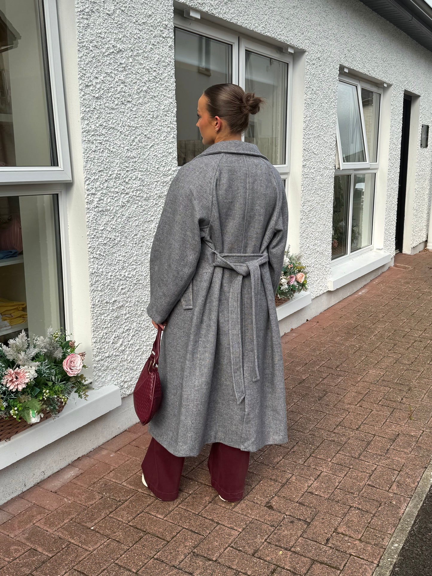 Ihgaziva Coat in Grey Melange