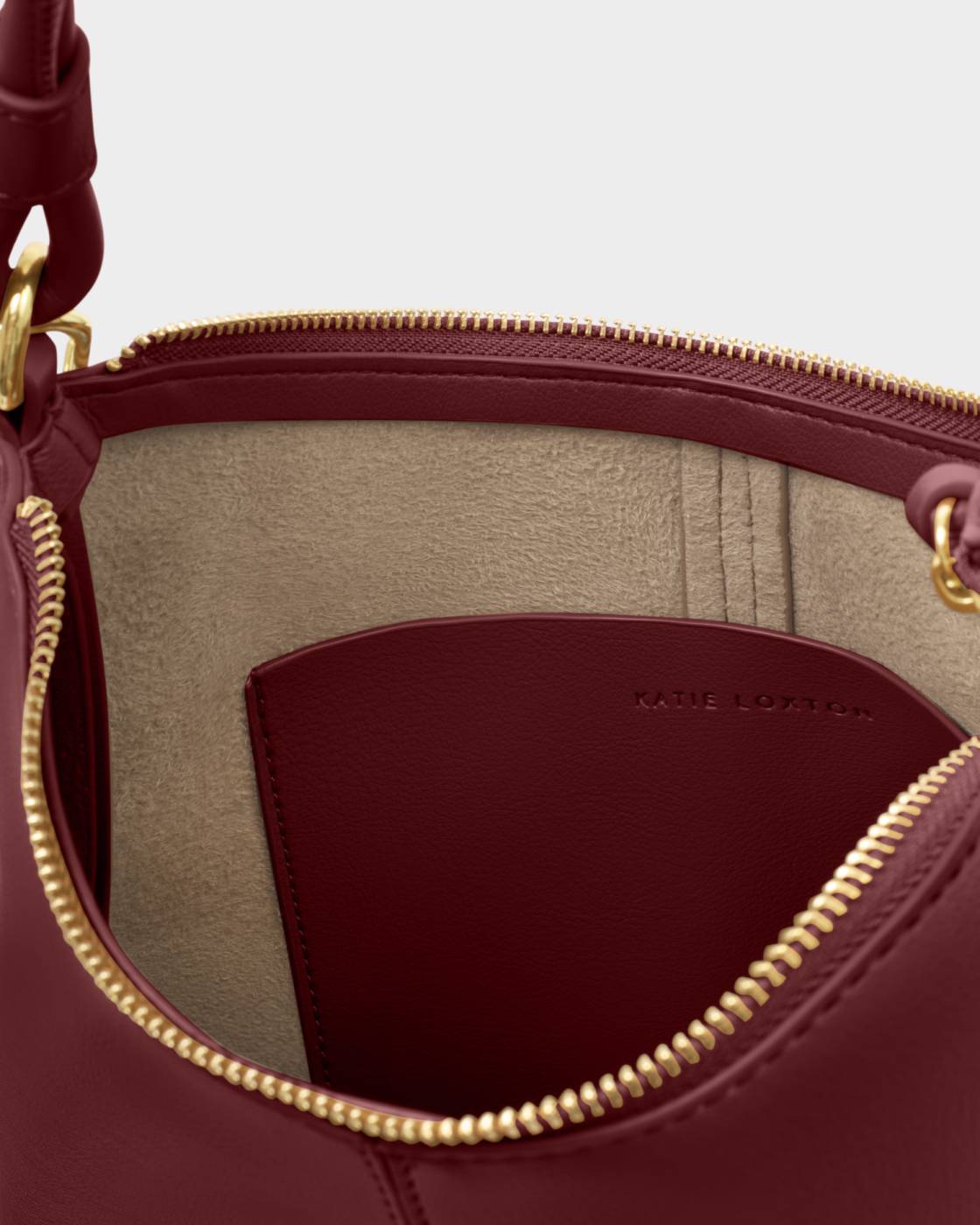 Hallie Satchel Bag in cherry