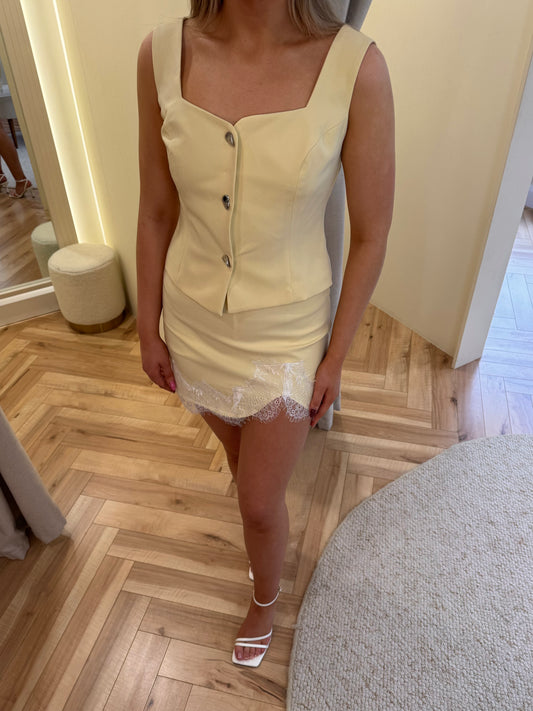 Kasey Skirt in Lemon