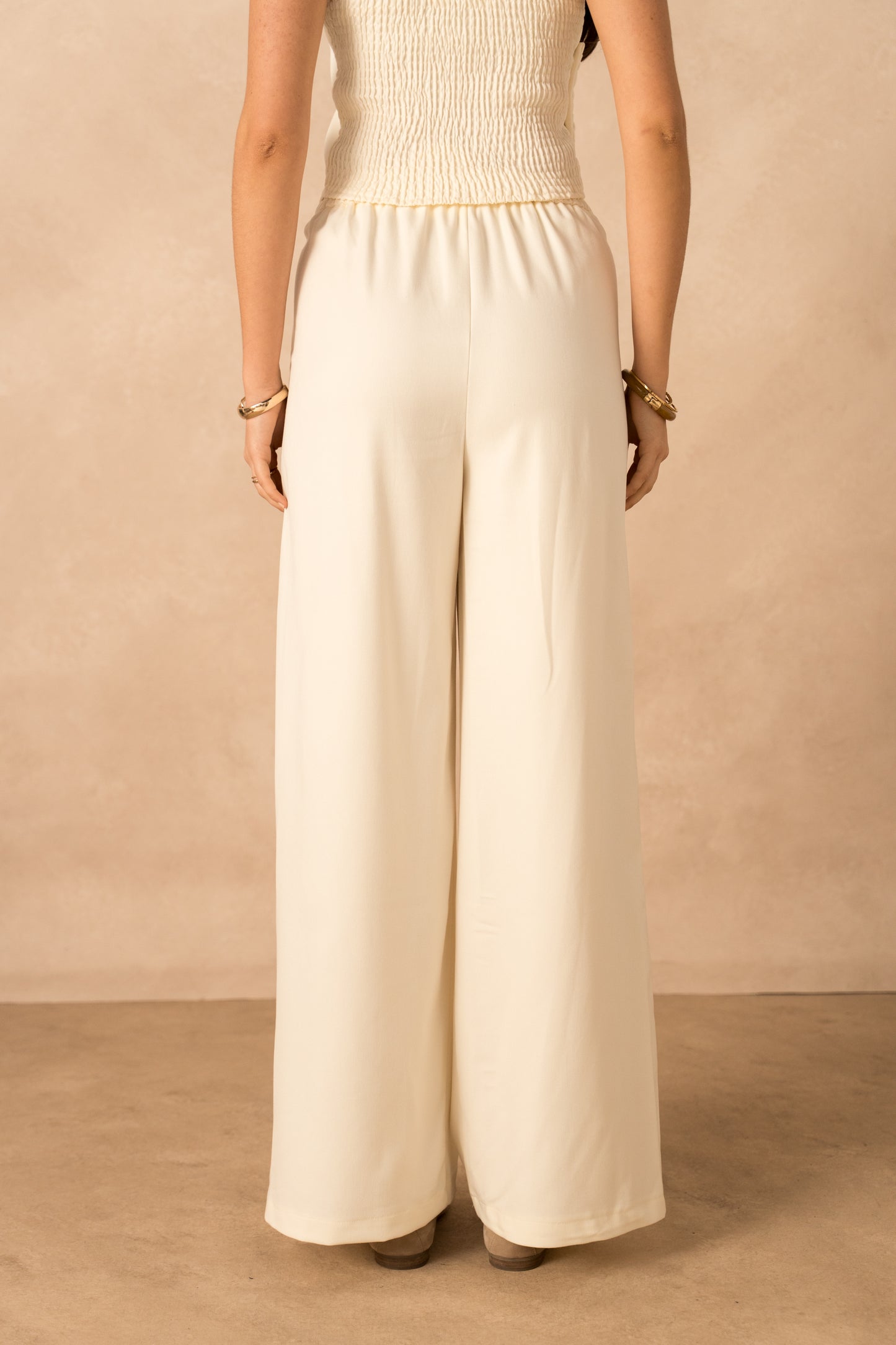 Leah Wide Leg Trousers butter yellow