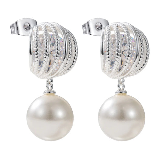 MADELEINE FAUX PEARL EARRINGS