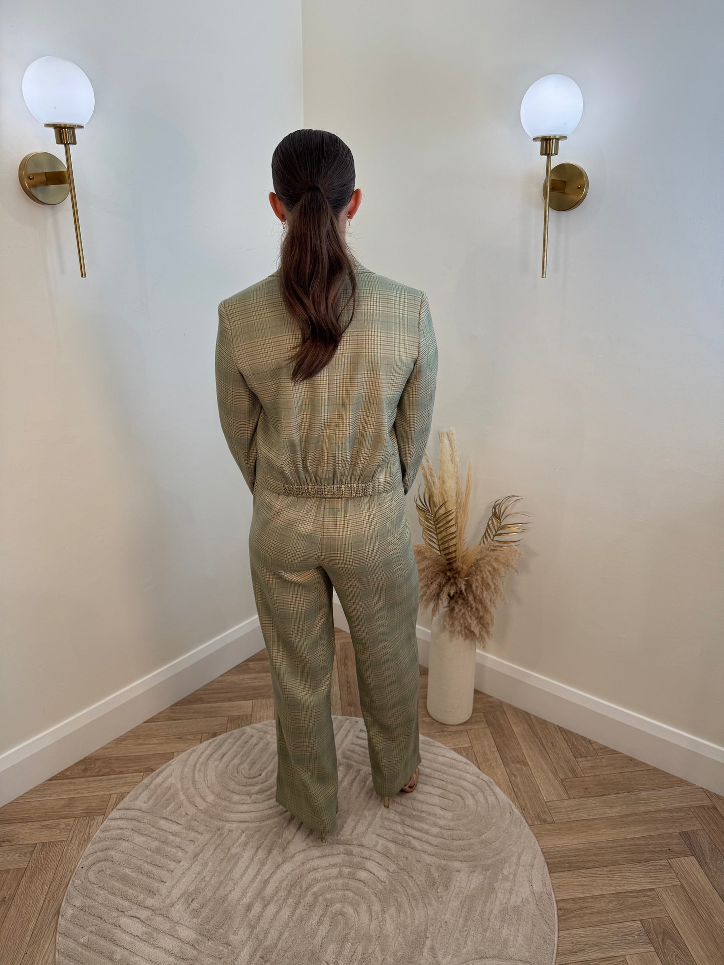 Ihjoli Trousers in Green Check