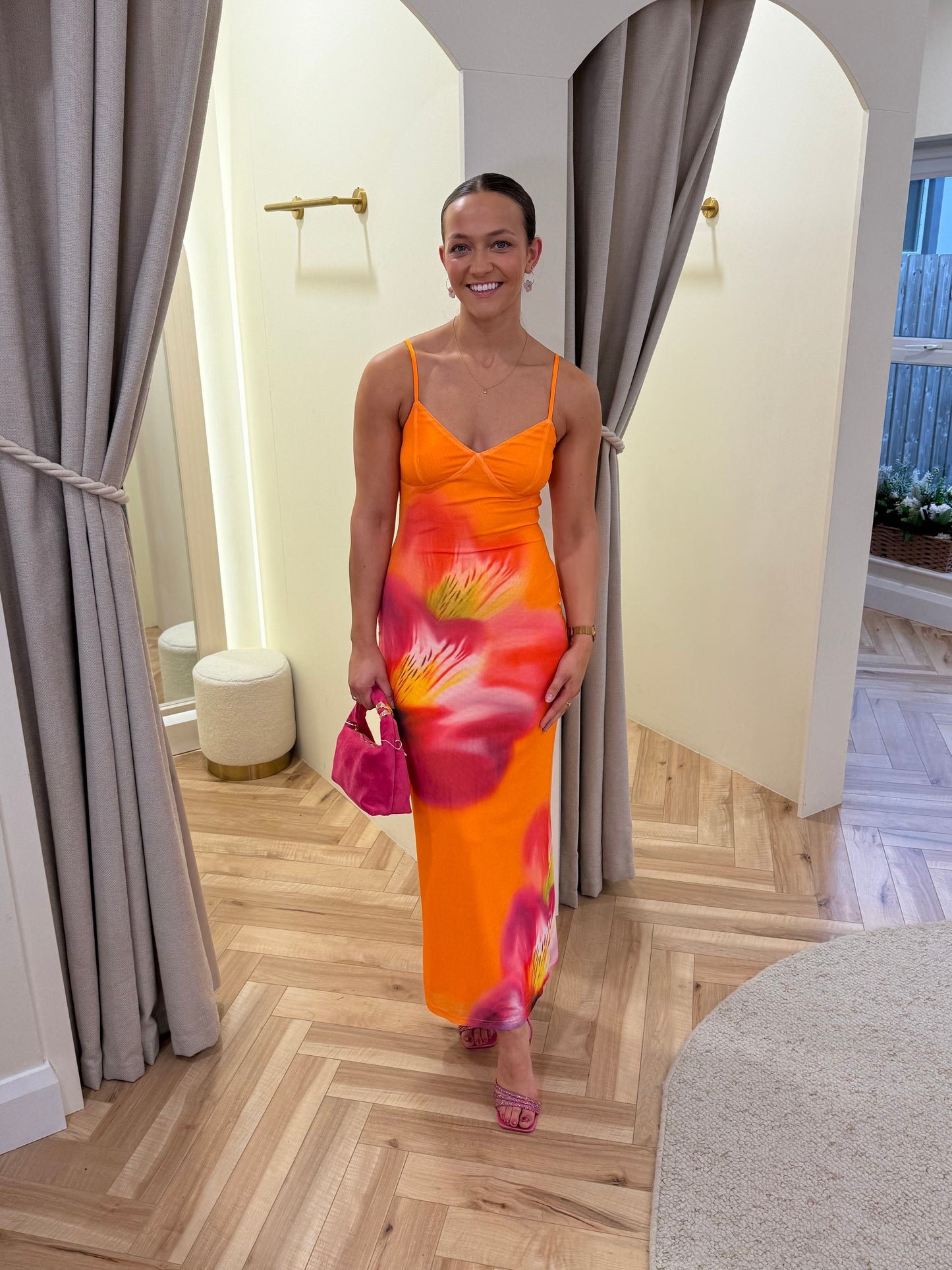 Capri Dress in Orange