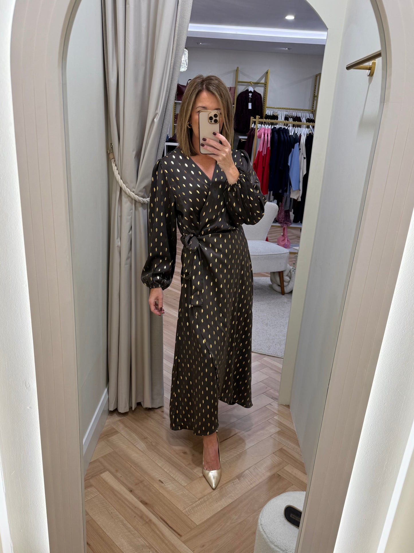 Megan Dress in Brown