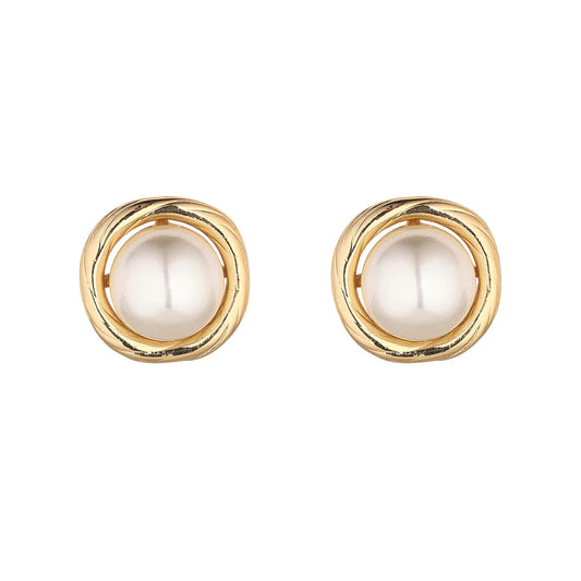 JADA FAUX PEARL STUDS