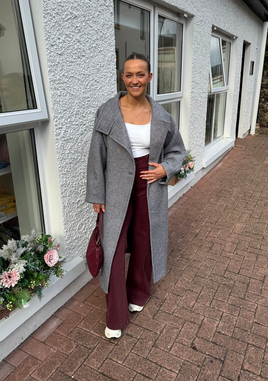 Ihgaziva Coat in Grey Melange