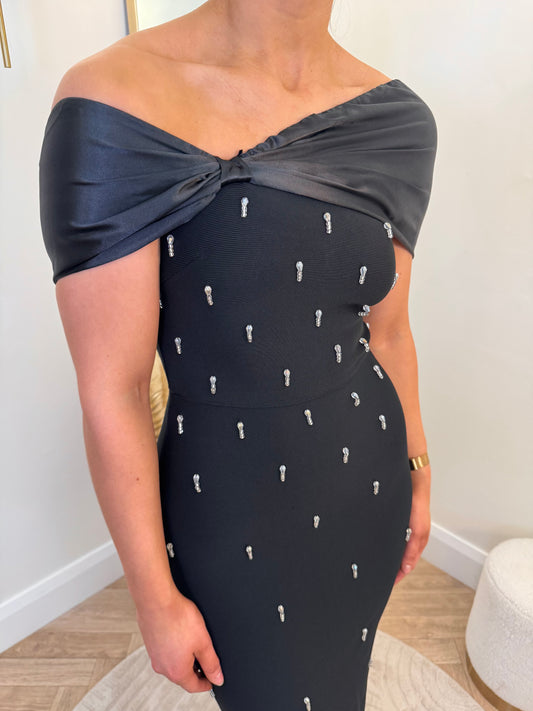 Danni Bandage Dress in Black