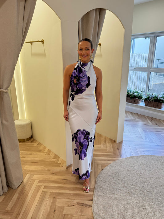 Edita Cowl Neck Maxi Dress