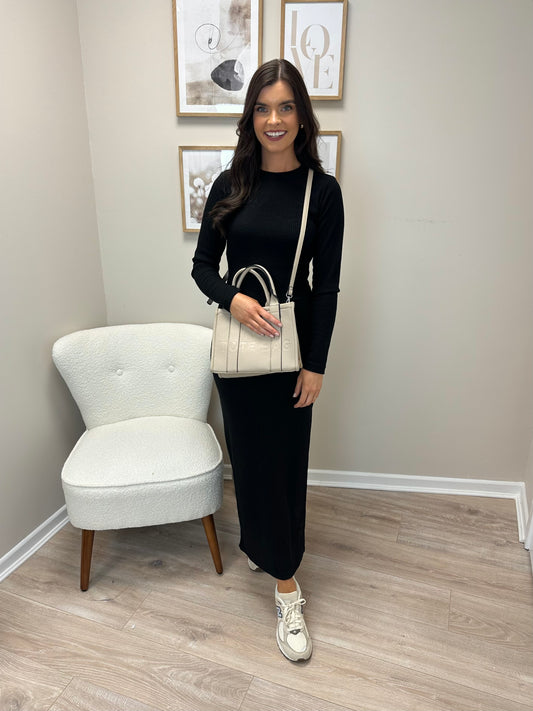 Vimaddie Long Sleeve Knit Maxi Dress