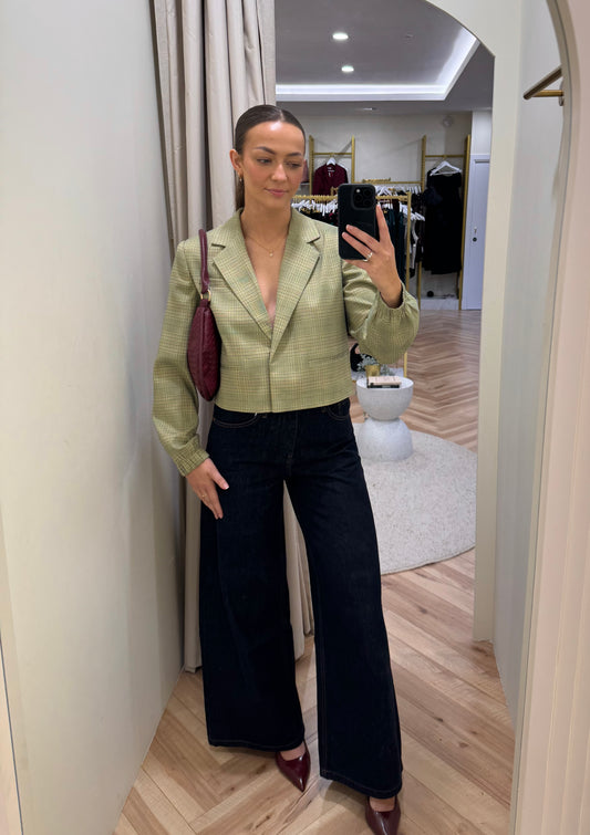 Ihjoli Blazer in Green Check