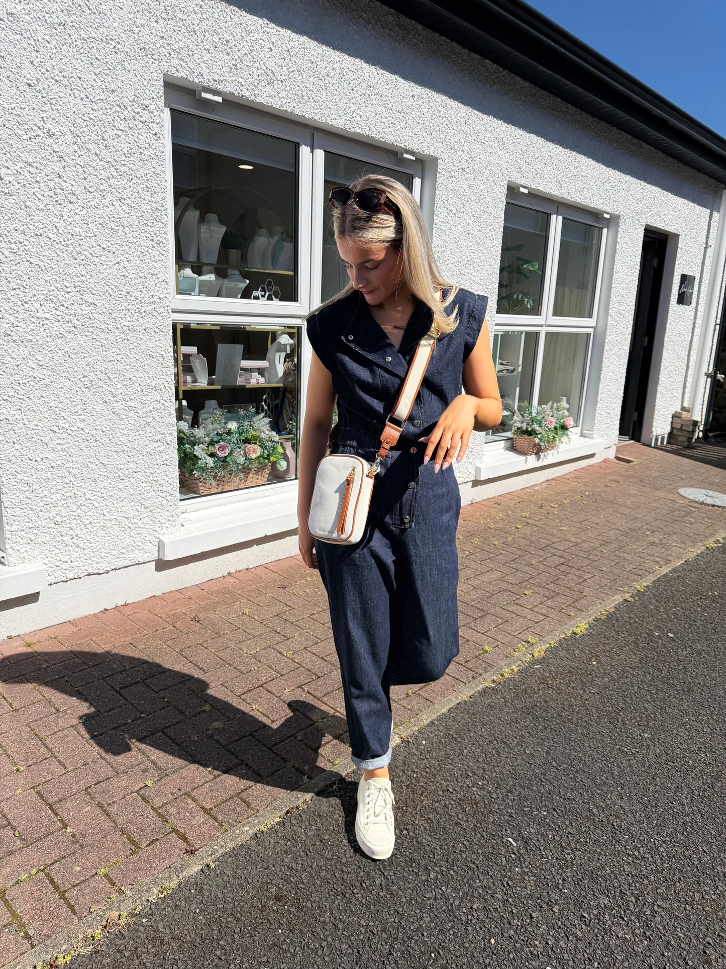 Callie Jumpsuit in Dark Denim