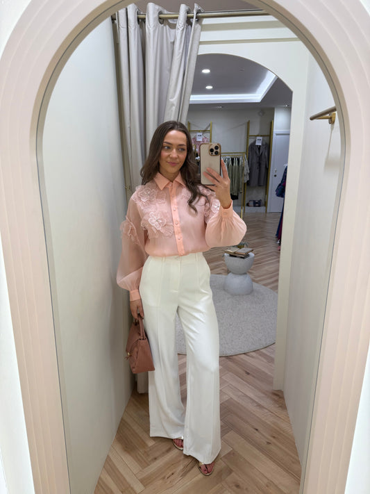 Charlotte Blouse in Peach