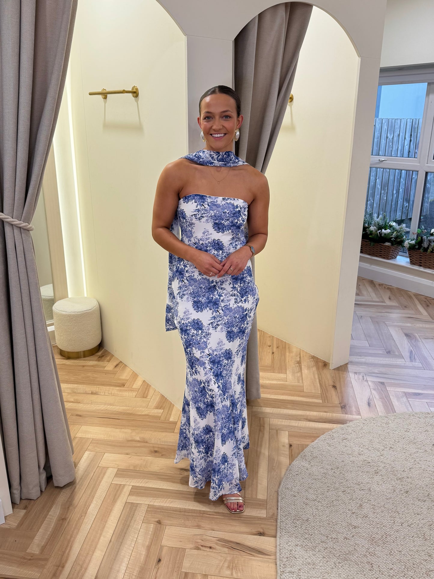 Annalise Dress in Blue