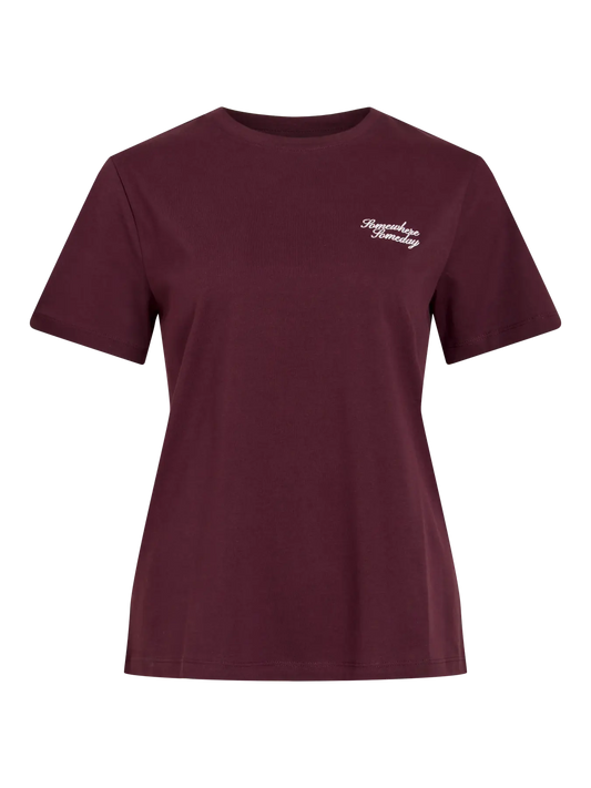 Visybil t-shirt in burgundy