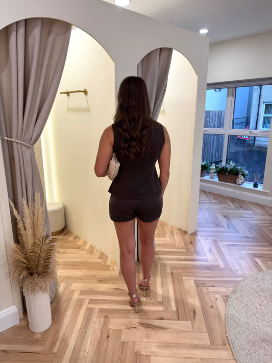 Tia Skort in Chocolate Brown