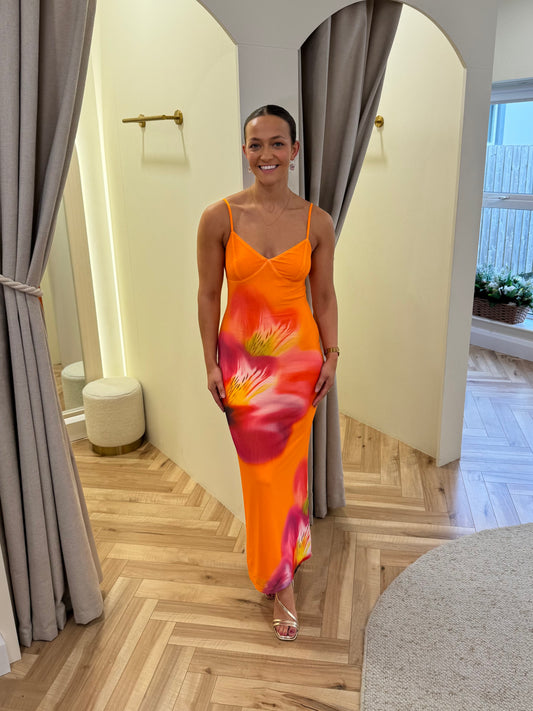 Capri Dress in Orange