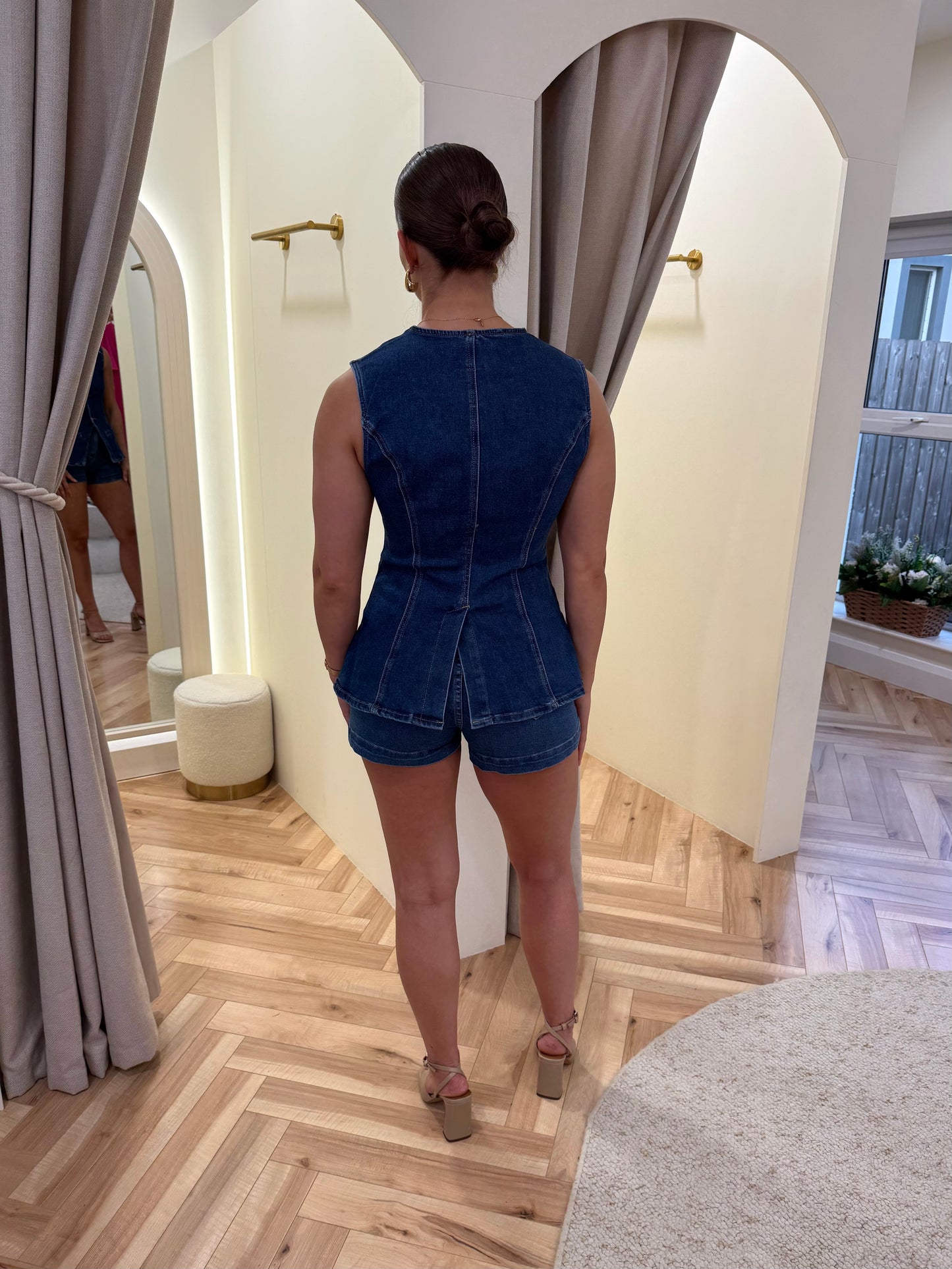 Mila high waist Denim Shorts