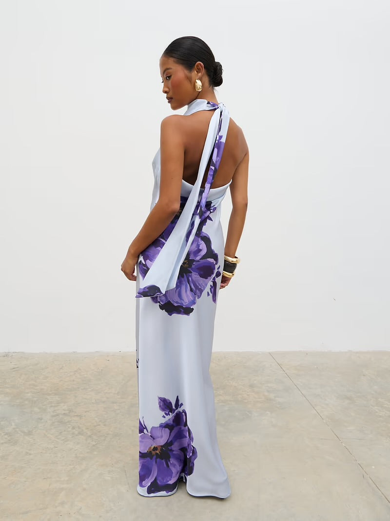 Edita Cowl Neck Maxi Dress