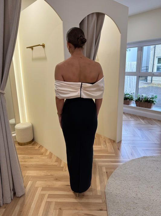 Harper Bardot Bandage Maxi Dress