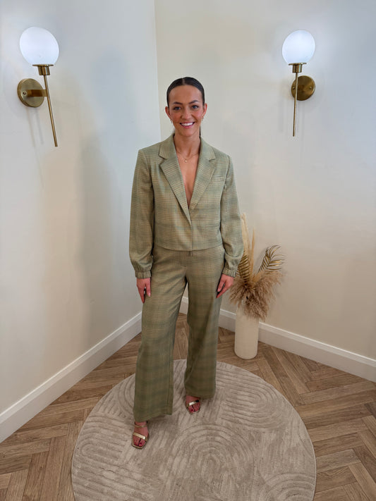 Ihjoli Trousers in Green Check