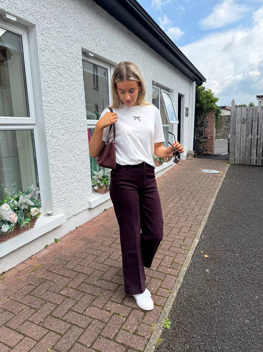 Vienna jeans in aubergine