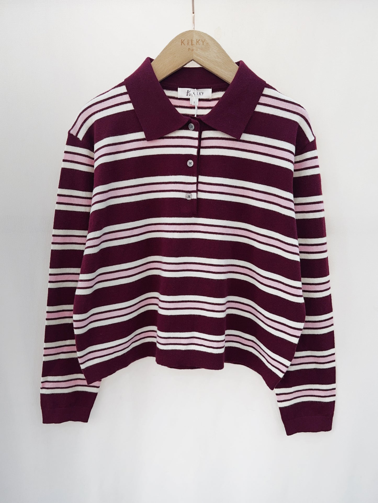 Sophie Fine Knit Collared Top