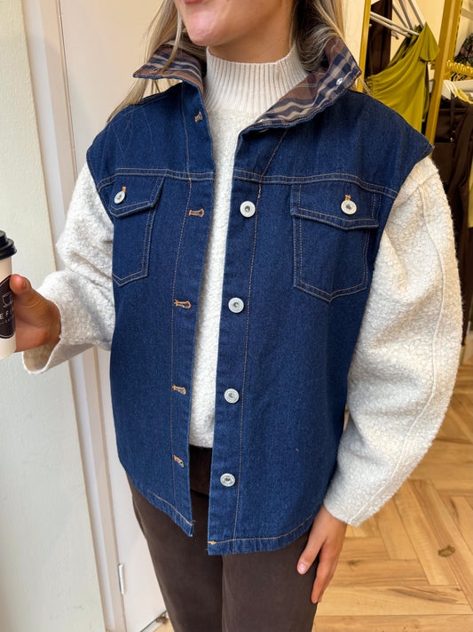 Ihhiramo Waistcoat in Denim Blue