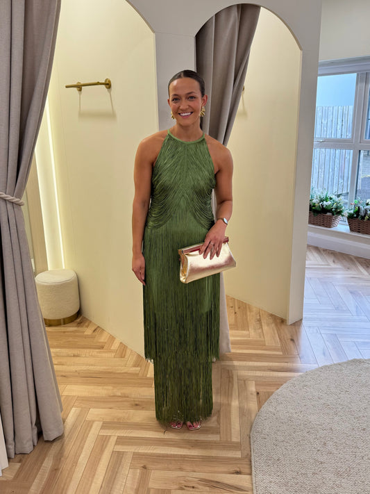 Verona Fringe Bandage Dress