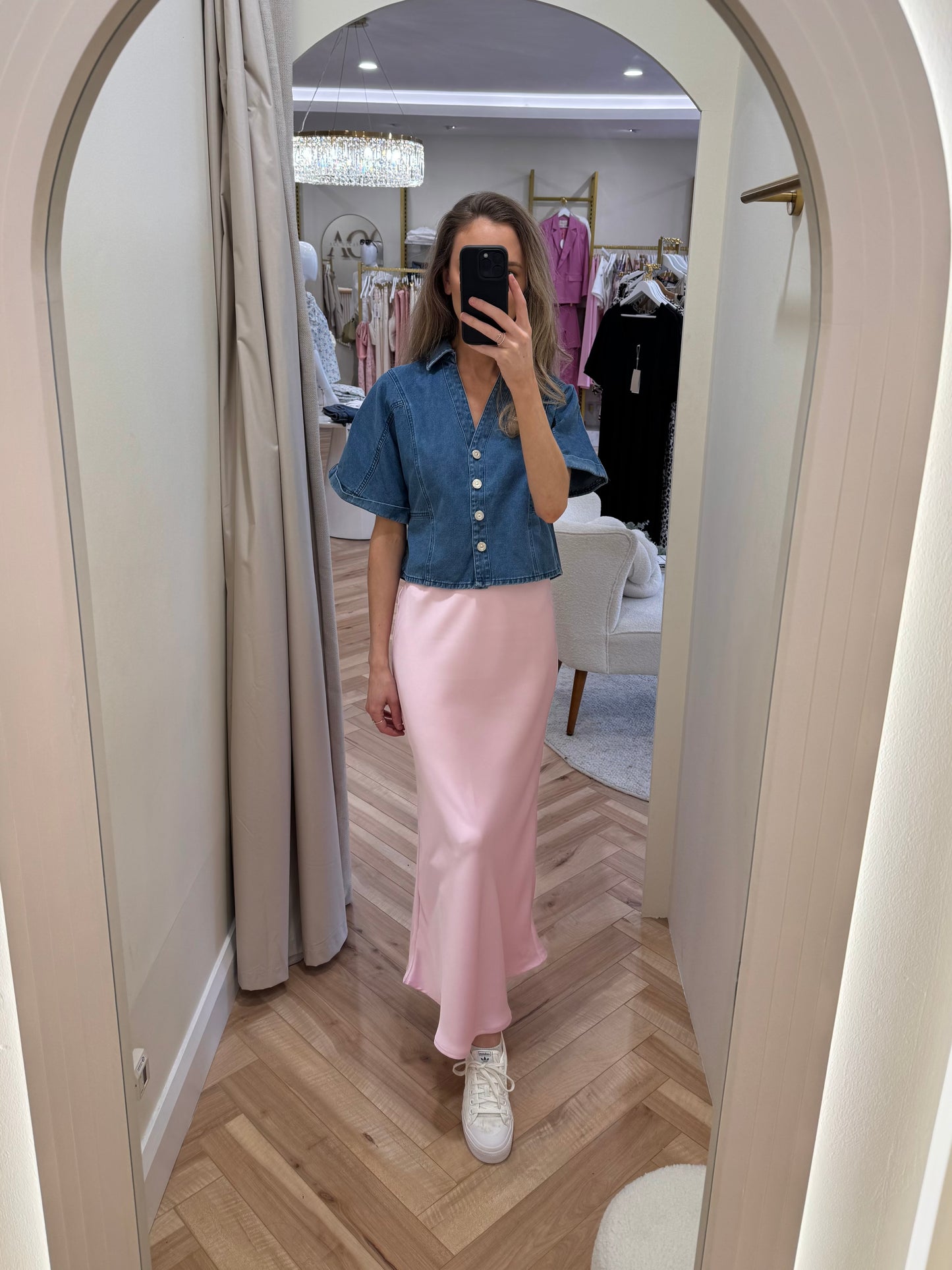 Corey Denim Shirt Top