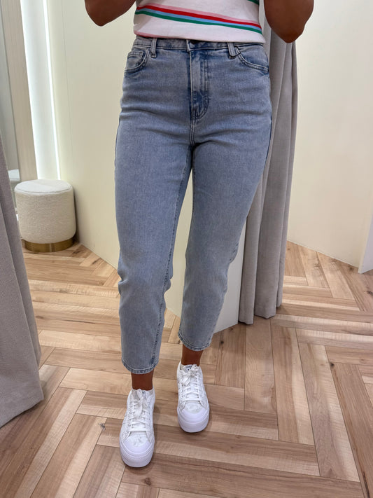 Moni light blue straight leg jeans