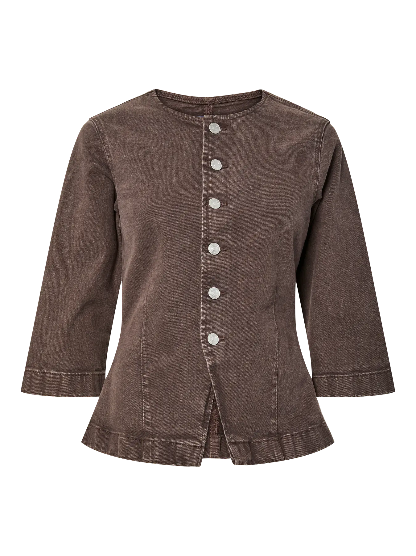 Selma brown denim top