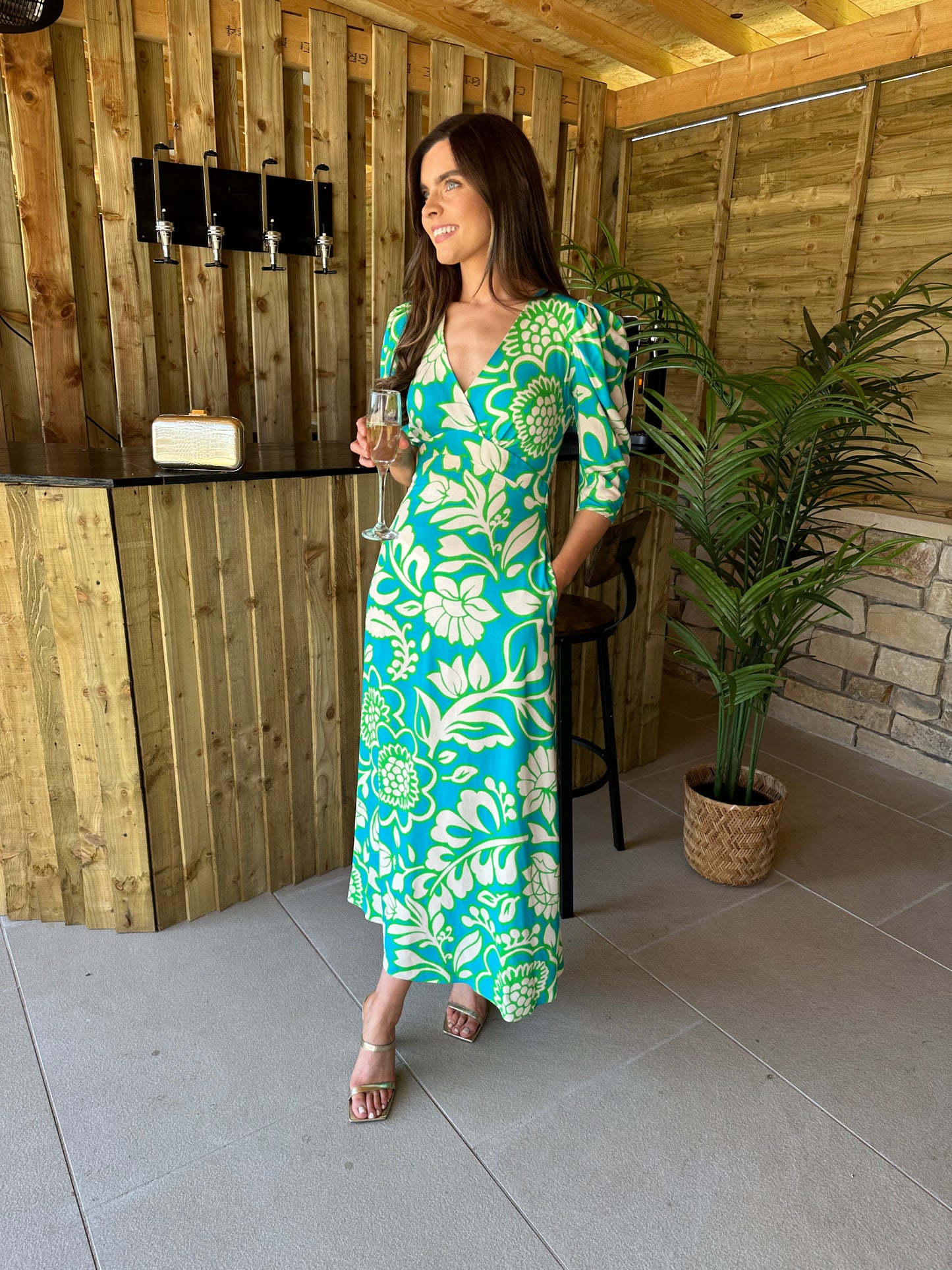Closet London palm dress