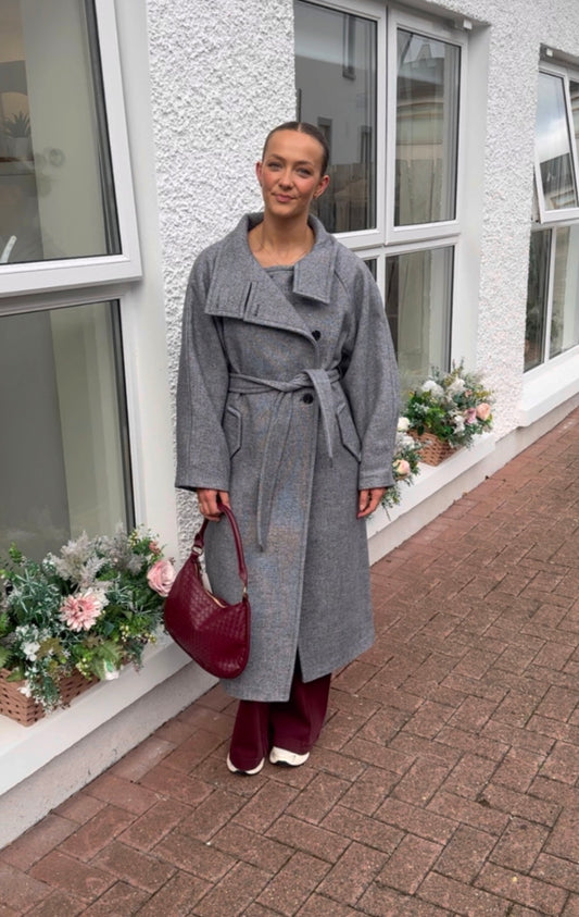 Ihgaziva Coat in Grey Melange