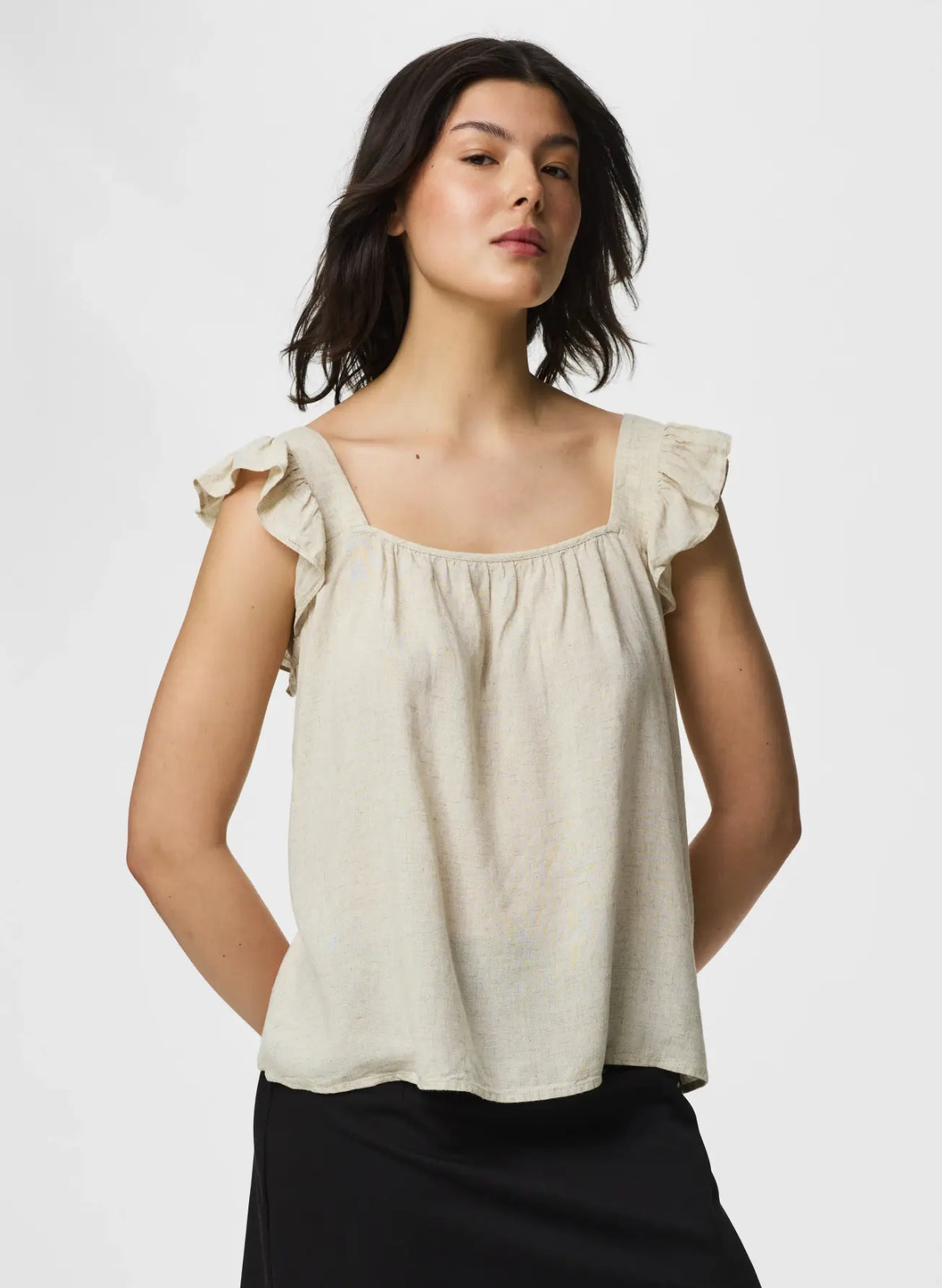 Pia top in birch melange