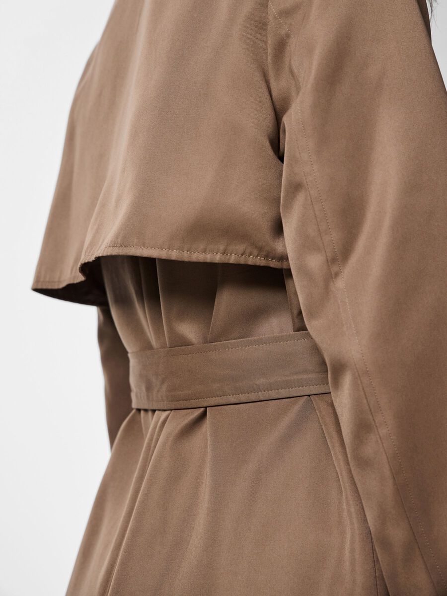 Scarlett Trenchcoat in Brown Lentil