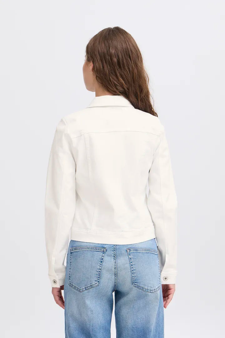 ICHI ihbilly white denim jacket