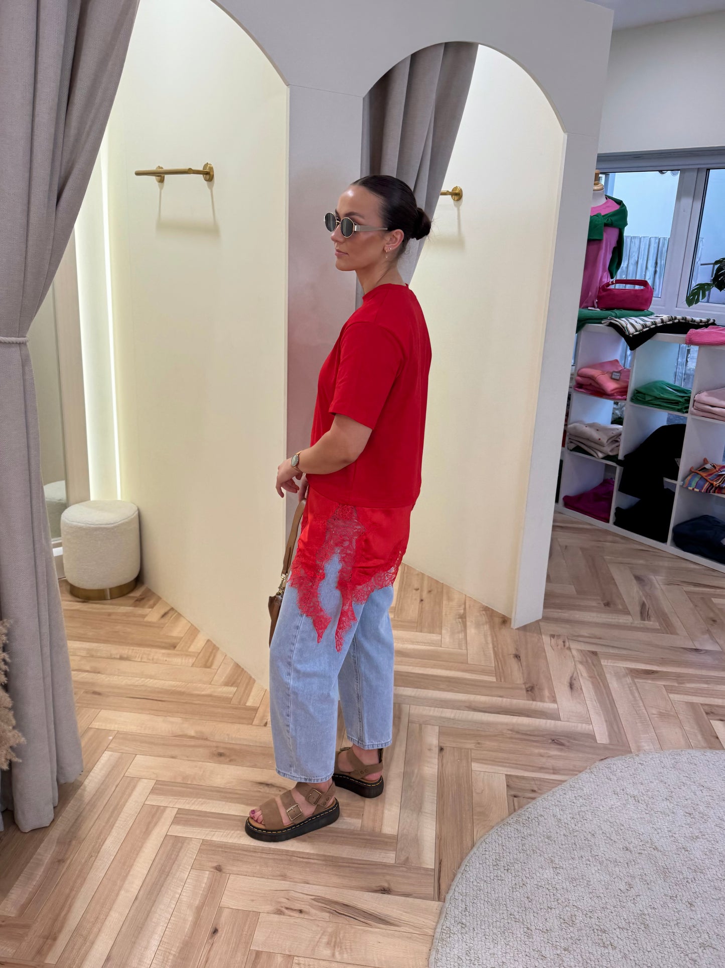 Rhea T Shirt in Red