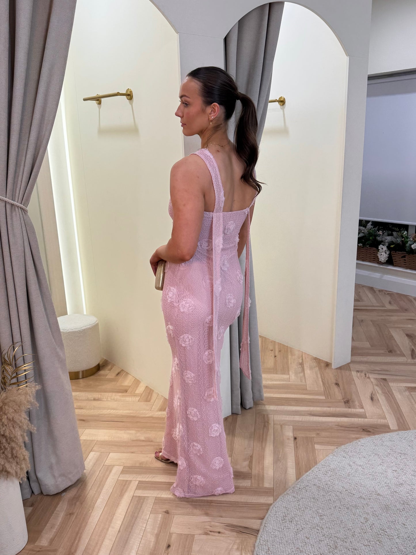 Nancie Floral Maxi Dress in Pink